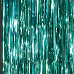 Turquoise Fringe Met Curtain 16″ by Imported from Instaballoons