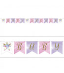 Unicorn Baby Ribbon Banner Foil Balloon by Convergram from Instaballoons