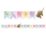 Unicorn Spkle Banner 8′ Foil Balloon by Convergram from Instaballoons