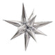 12 Point Jumbo Star-burst - Silver (air-fill Only) 39″ Balloon