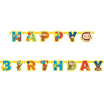 6.5ft Curious George Jointed Happy Birthday Banner