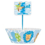 Unique Blue Safari Cupcake Kit  (24 count)