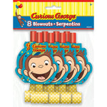 Curious George Blowouts (8 Pk)