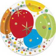 Unique Glitzy Gold Plates  7″ (8 count)