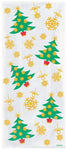 Unique Golden Christmas Cellophane Bags (20 count)