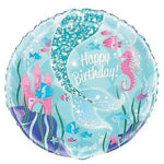 Unique Mermaid Happy Birthday 18″ Balloon