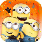 Unique Minions Square Plates 9″ (8 count)