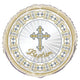 Gold & Silver Radiant Cross Baptism 18" Foil Balloon