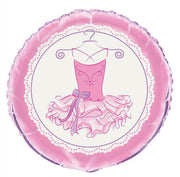 Unique Mylar & Foil Pink Ballerina Tutu 18″ Balloon