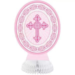 Unique Mylar & Foil Pink Red Cross Honey Comb Deco Balloons (3 count)