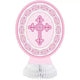 Communion Christening Pink Cross Honeycomb Decoration