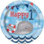 Unique Nautical 1st Birthday Plates 7" 7″ (8 count)