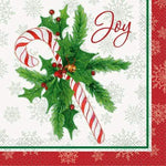 Unique Partly Supplies Candy Cane Christmas Napkins 6.5″ (16 count)