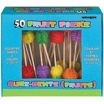 Unique Party Supplies 50 Tropical Fruit Picks Box (50 count)