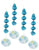 Unique Party Supplies Baby Stitch Blue Hanging. Decorations (4 count)