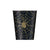 Unique Party Supplies Black & Gold Spider Web 9oz Paper Cups (8 count)