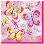 Unique Party Supplies Butterflies and Dragonflies Beverage Napkins (16 count)