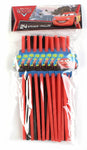 Unique Party Supplies Cars Party Straws (24  count)