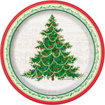 Unique Party Supplies Classic Christmas Tree Plates 7″ (8 count)