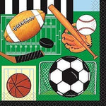 Unique Party Supplies Classic Sports Beverage Napkins (8 count)