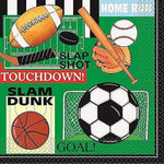 Unique Party Supplies Classic Sports Lunch Napkins (16 count)