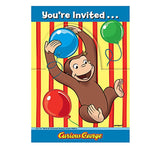 Unique Party Supplies Curious George Invitations (8 count)