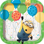 Unique Party Supplies Despicable Me 3 Small Square Plates (8 count)