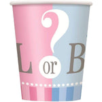 Unique Party Supplies Gender Reveal Cups (8 count)