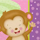 Girl Monkey Lunch Napkins (16 count)