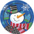 Unique Party Supplies Jolly Snowman Christmas Plates 7″ (8 count)