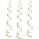 Lime Green Swirl Decorations (8 piece set)