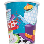 Unique Party Supplies Mad Hat Tea Cups 9oz (8 count)