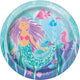 Mermaid 9in Plates 9″ (8 count)