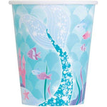 Unique Party Supplies Mermaid 9oz Cups (8 count)