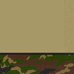 Unique Party Supplies Military Camo Beverage Napkins (16 count)