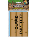 Unique Party Supplies Minecraft Invitations (8 count)