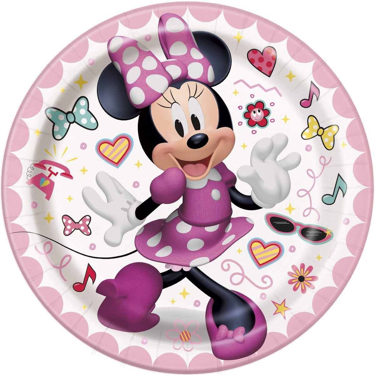 Unique Party Supplies Minnie Mouse Plates 7″ (8 count)