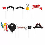 Unique Party Supplies Pirate Photo Booth Props (10 count)