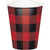 Unique Party Supplies Plaid Lumberjack 9oz Cups (8 count)