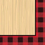 Unique Party Supplies Plaid Lumberjack Beverage Napkin (16 count)