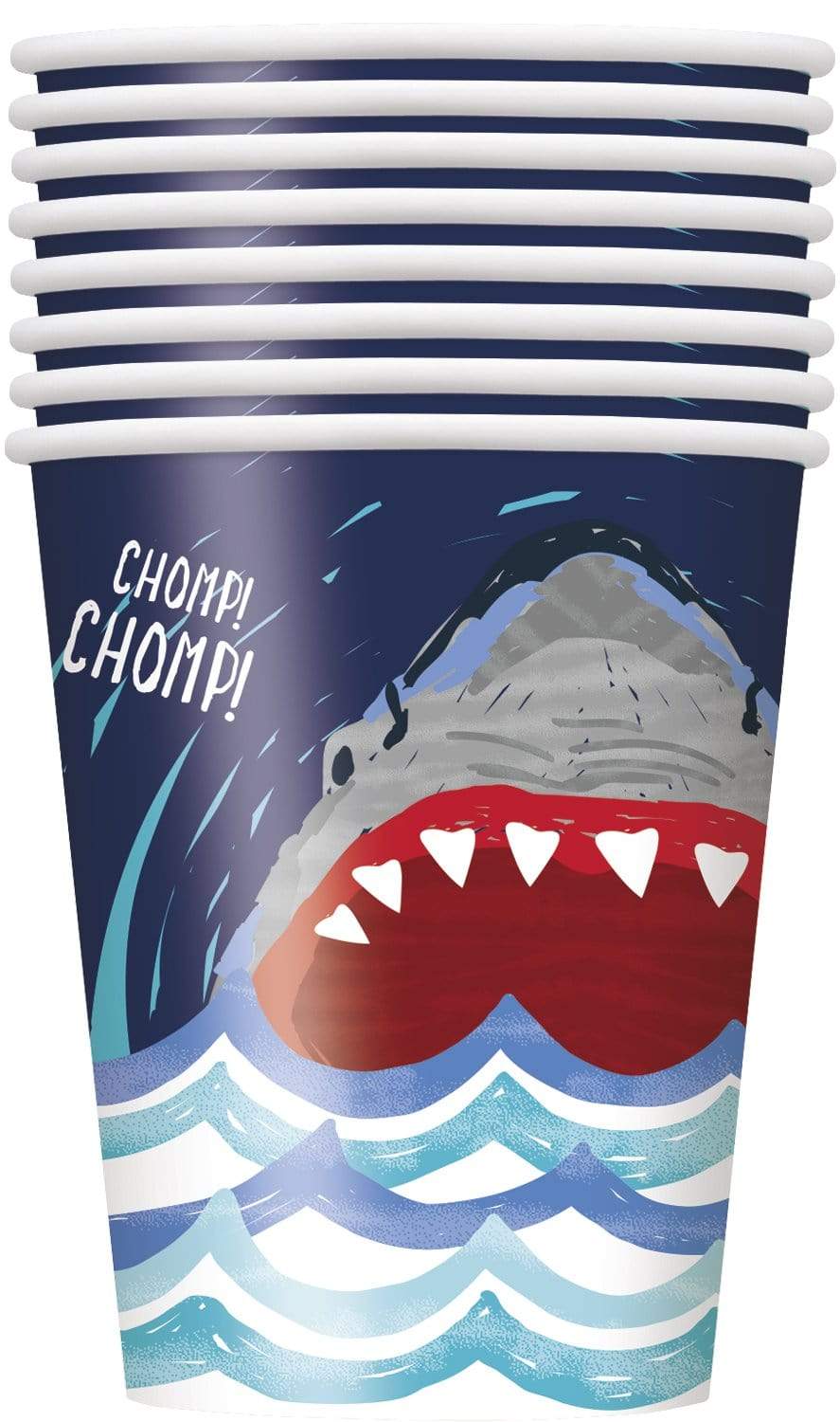 Unique Party Supplies Shark Surf 9oz Cup  (8 count)