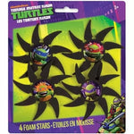 Unique Party Supplies TMNT Foam Stars (4 count)