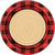 Unique Plaid Lumberjack Plates 9″ (8 count)