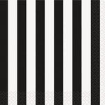 Unique Referee Black Stripes Beverage Napkins (16 count)