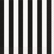 Unique Referee Black Stripes Beverage Napkins (16 count)