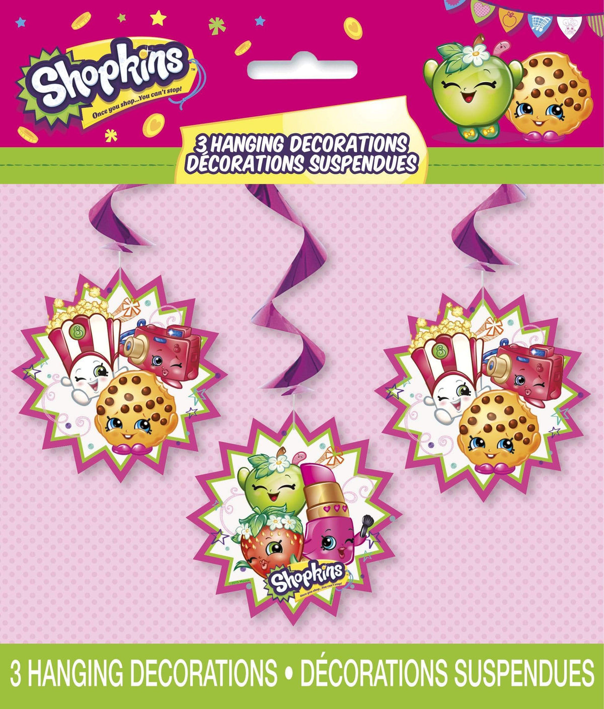 Unique Shopkins Swirl Deco 26″ (3 count)