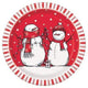 Snowman Plates 9″ (8 count)