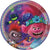 Unique Trolls Round Dessert Plates 7″ (8 count)