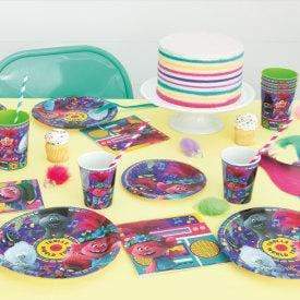 Unique Trolls Round Dessert Plates 7″ (8 count)