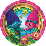 Unique Trolls World Plates 9″ Dinner Plates Balloons (8 count)